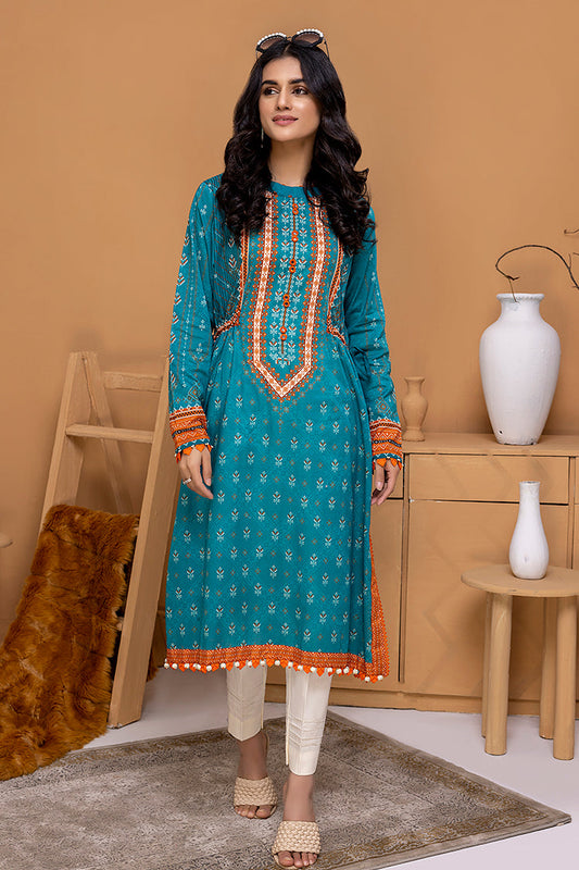 Picture of Ellena - EY-04 Amour Digital Printed Lawn Jacquard Kurti Collection Vol-1 - Available at Raja Sahib