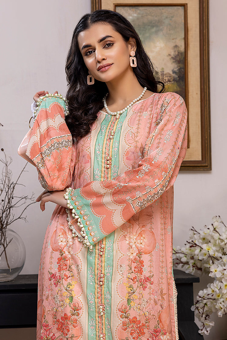 Picture of 1-PC Unstitched Lawn Jacquard Kurti - Available at Raja Sahib