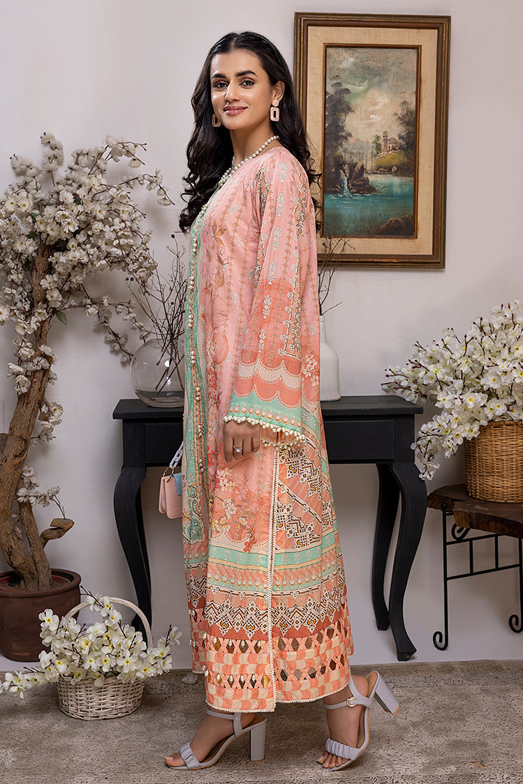 Picture of 1-PC Unstitched Lawn Jacquard Kurti - Available at Raja Sahib