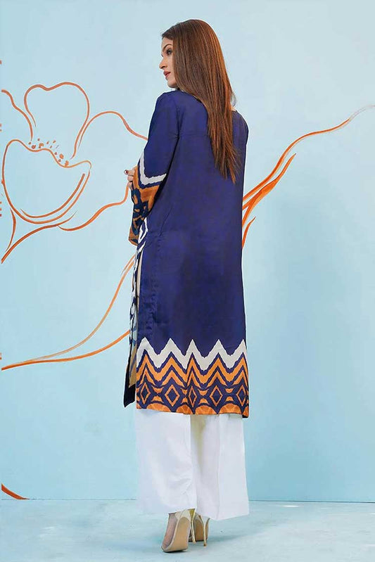 Picture of Ellena - 1 PC Kurti Soft Crepe Kurti Collection - Available at Raja Sahib