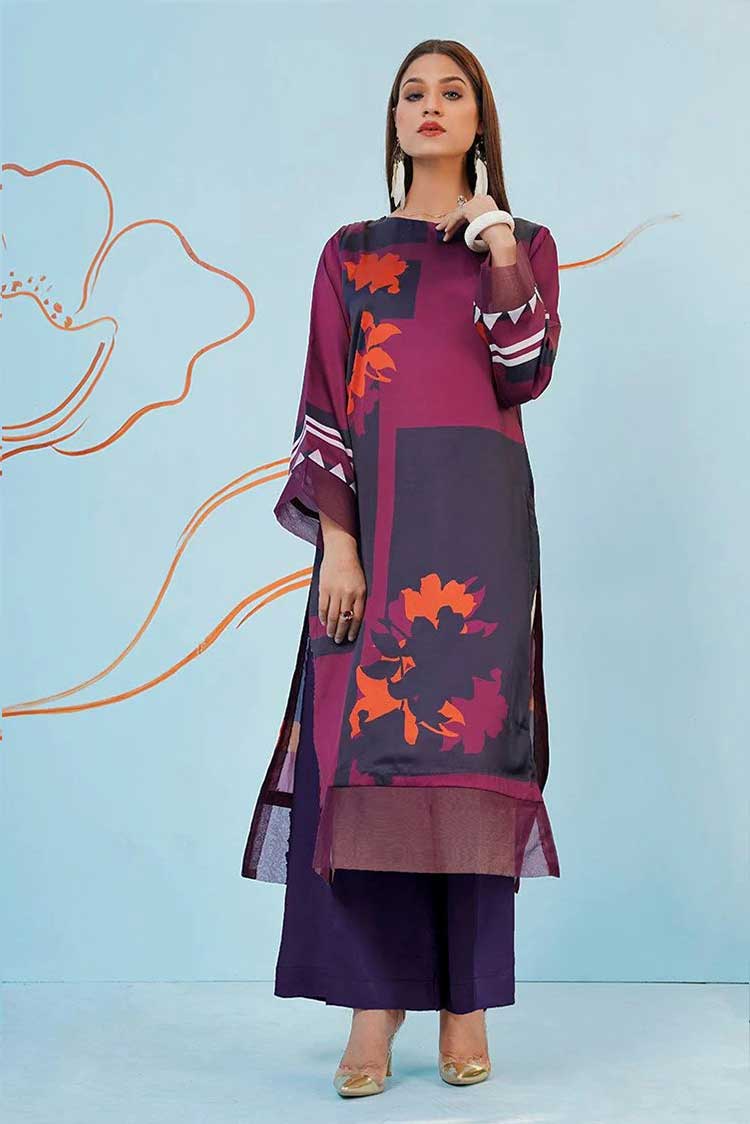 Picture of Ellena - 1 PC Kurti Soft Crepe Kurti Collection - Available at Raja Sahib