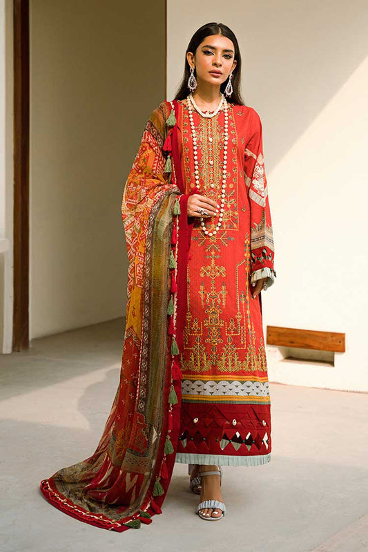 Picture of Ellena - 3-PC Unstitched Lawn Suit - Available at Raja Sahib