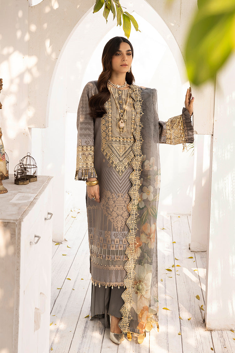 Picture of Ellena - 3-PC Unstitched Jacquard Suit - Available at Raja Sahib