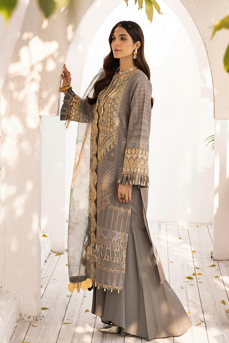 Picture of Ellena - 3-PC Unstitched Jacquard Suit - Available at Raja Sahib