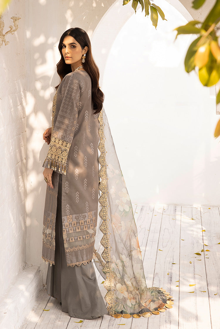 Picture of Ellena - 3-PC Unstitched Jacquard Suit - Available at Raja Sahib