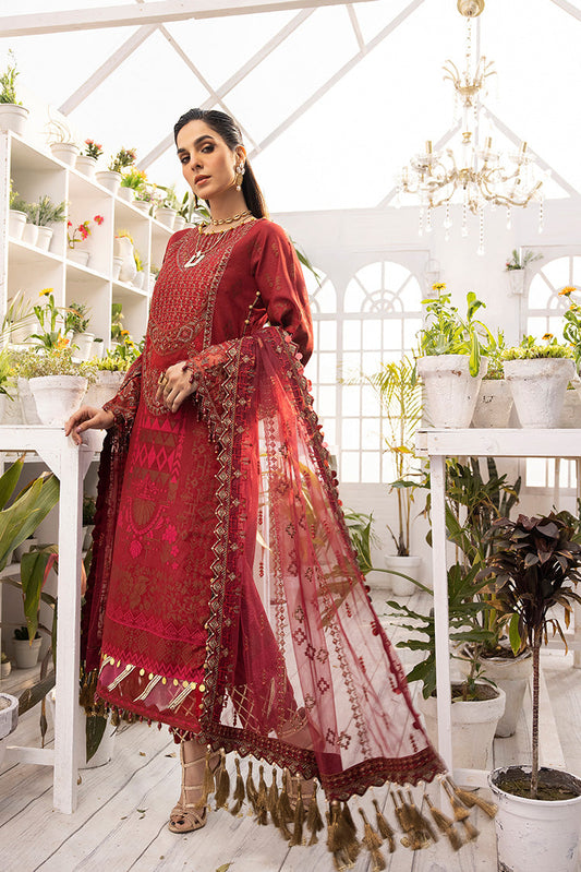 Picture of Ellena - 3-PC Unstitched Jacquard Suit - Available at Raja Sahib