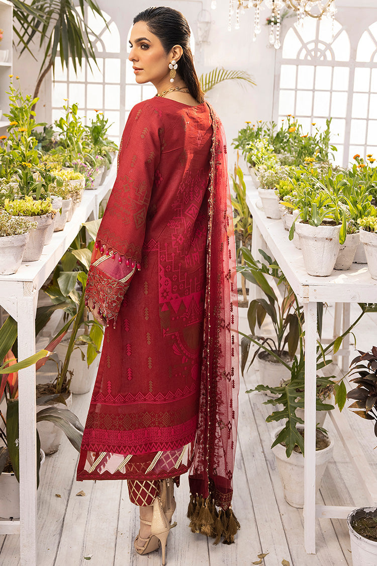 Picture of Ellena - 3-PC Unstitched Jacquard Suit - Available at Raja Sahib