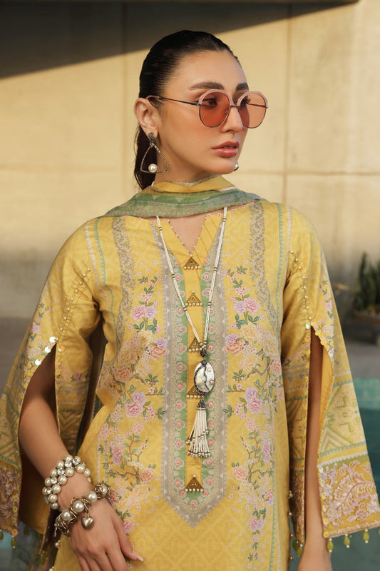 Picture of Ellena - 3-PC Unstitched Printed Lawn - Available at Raja Sahib