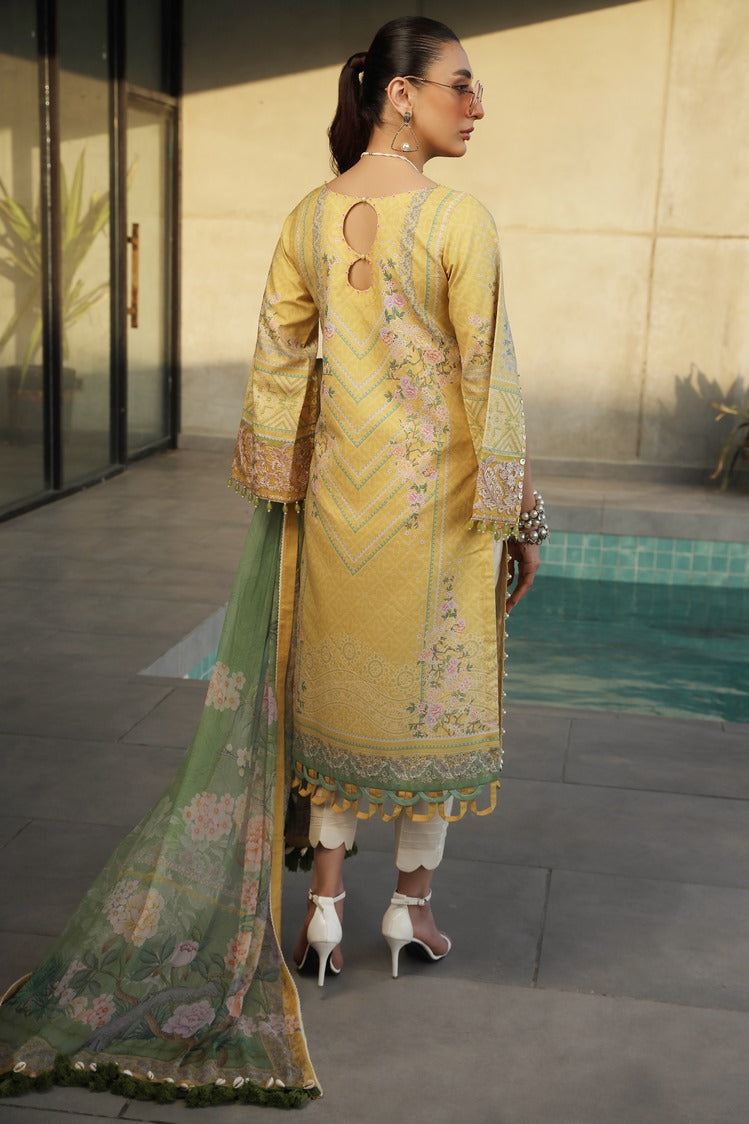 Picture of Ellena - 3-PC Unstitched Printed Lawn - Available at Raja Sahib