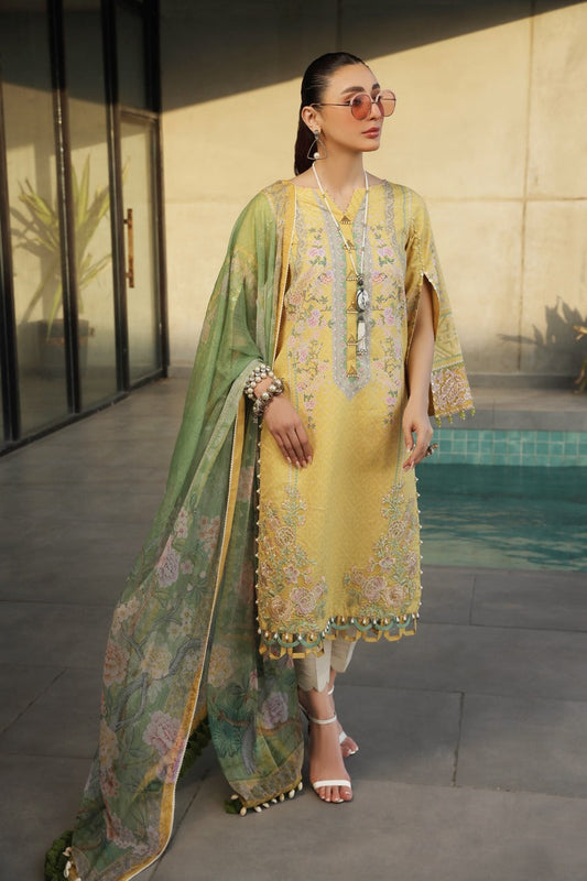 Picture of Ellena - 3-PC Unstitched Printed Lawn - Available at Raja Sahib