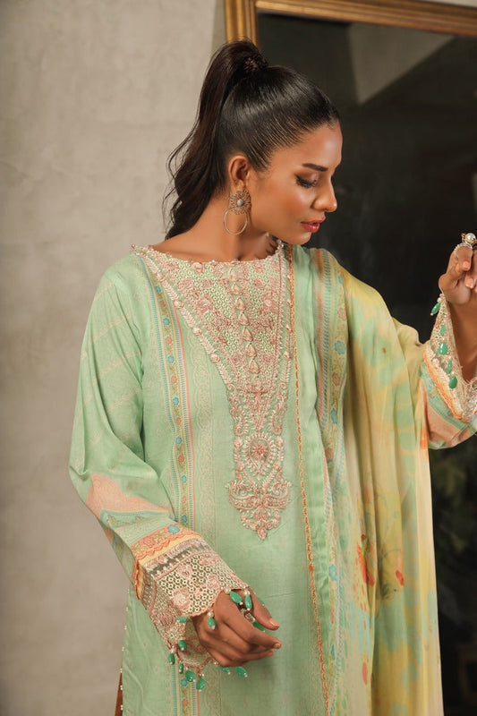 Picture of Ellena - 3-PC Unstitched Printed Lawn - Available at Raja Sahib