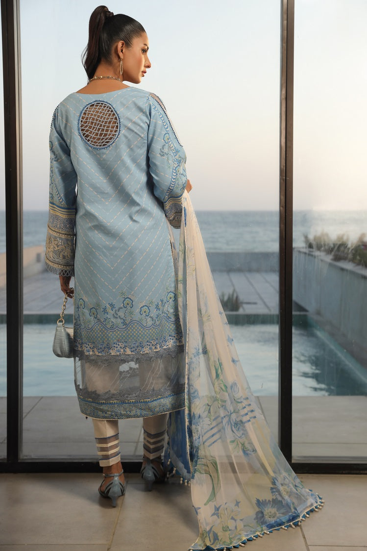 Picture of Ellena - 3-PC Unstitched Printed Lawn - Available at Raja Sahib