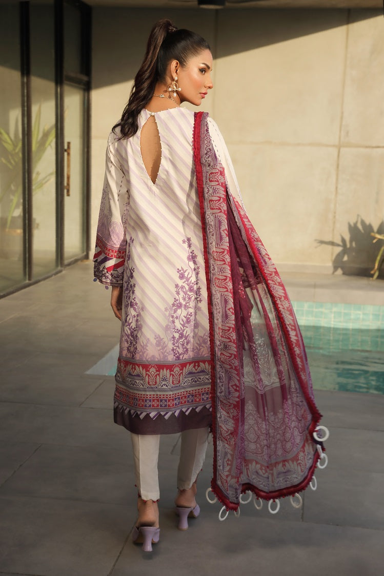 Picture of Ellena - 3-PC Unstitched Printed Lawn - Available at Raja Sahib