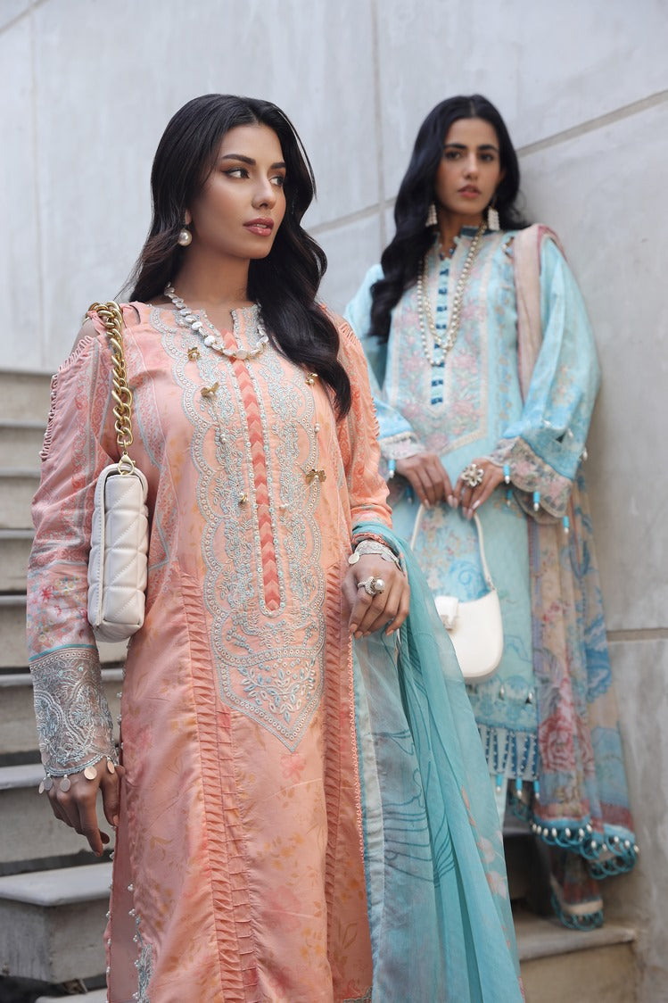 Picture of Ellena - 3-PC Unstitched Printed Lawn - Available at Raja Sahib