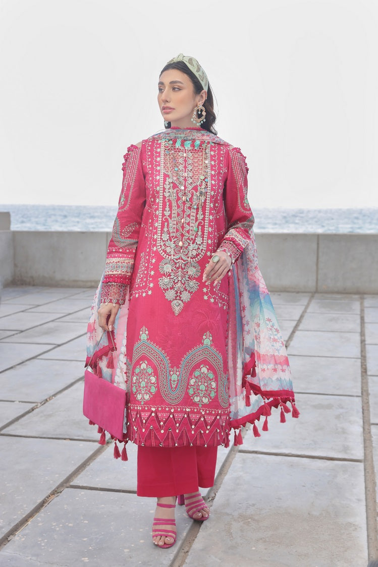 Picture of Ellena - 3-PC Unstitched Printed Lawn - Available at Raja Sahib