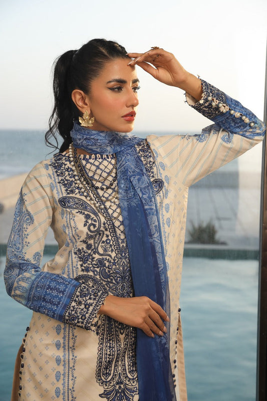 Picture of Ellena - 3-PC Unstitched Printed Lawn - Available at Raja Sahib