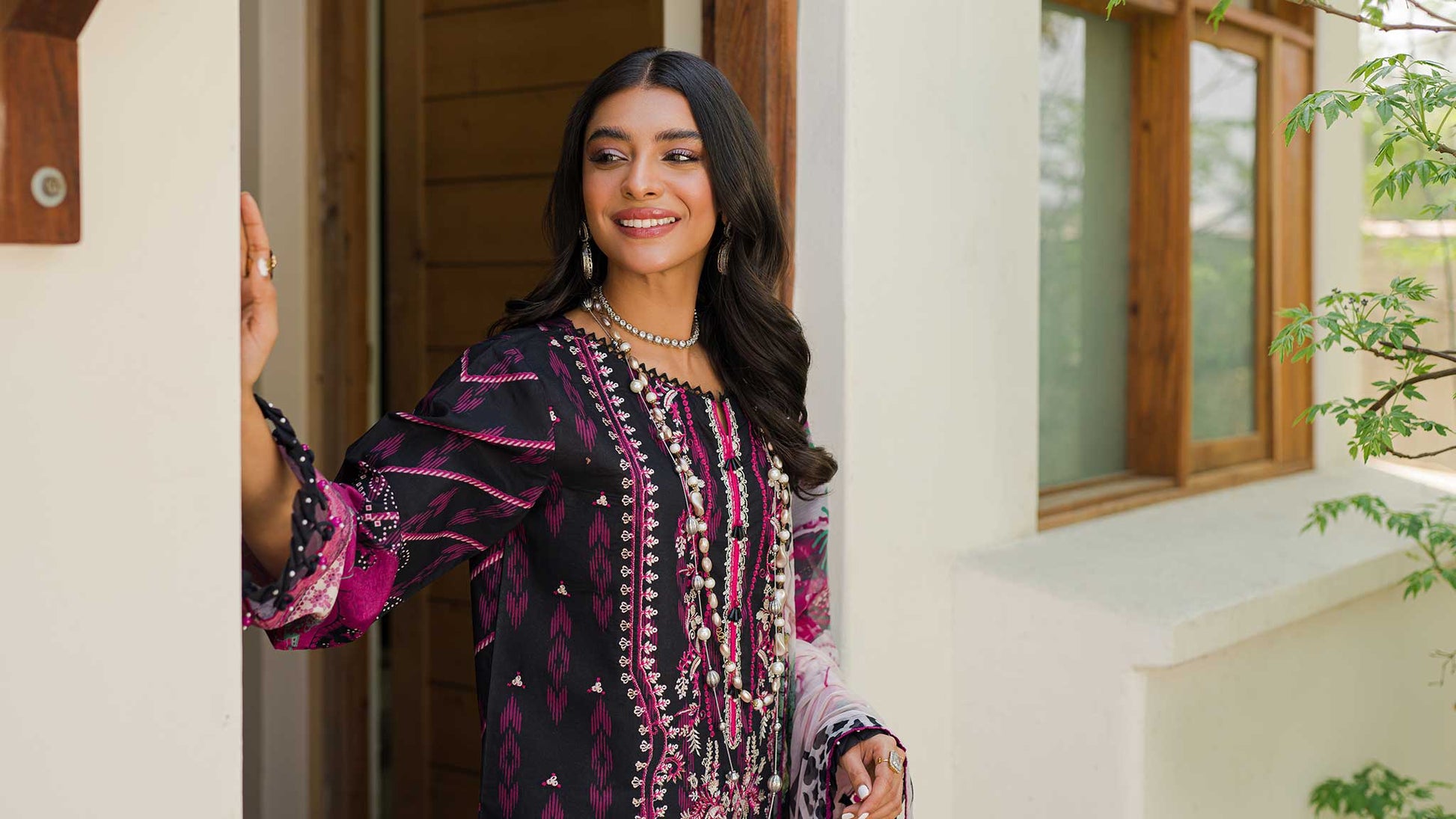 Picture of Ellena - 3-PC Unstitched Lawn Suit - Available at Raja Sahib