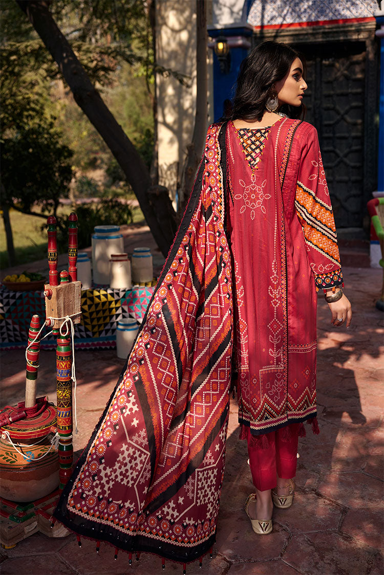 Picture of Ellena - 3-PC Unstitched Chunri Lawn - Available at Raja Sahib