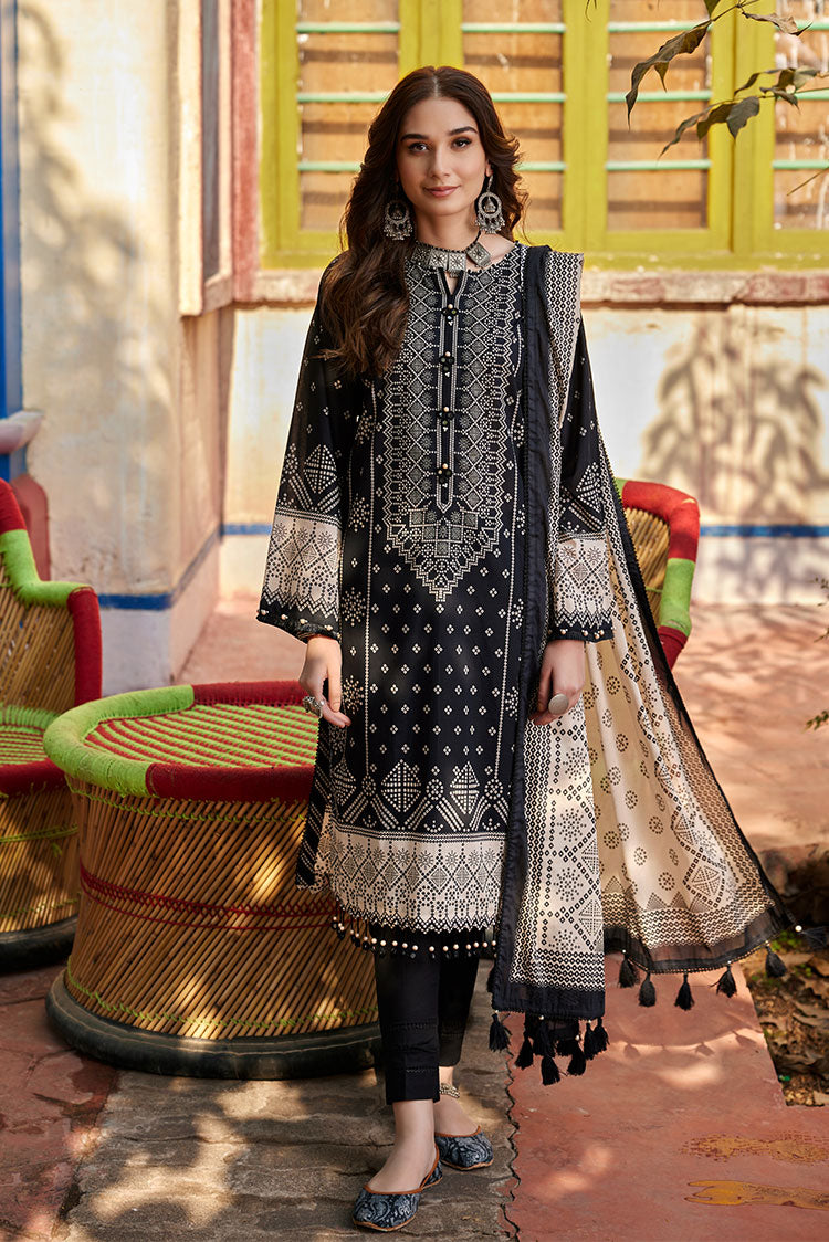 Picture of Ellena - 3-PC Unstitched Chunri Lawn - Available at Raja Sahib