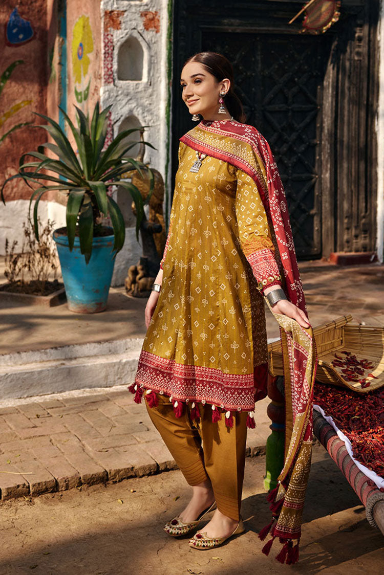 Picture of Ellena - 3-PC Unstitched Chunri Lawn - Available at Raja Sahib