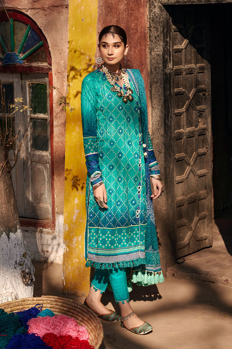 Picture of Ellena - 3-PC Unstitched Chunri Lawn - Available at Raja Sahib