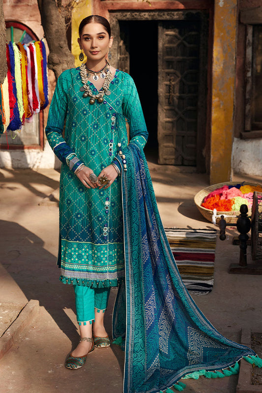 Picture of Ellena - 3-PC Unstitched Chunri Lawn - Available at Raja Sahib