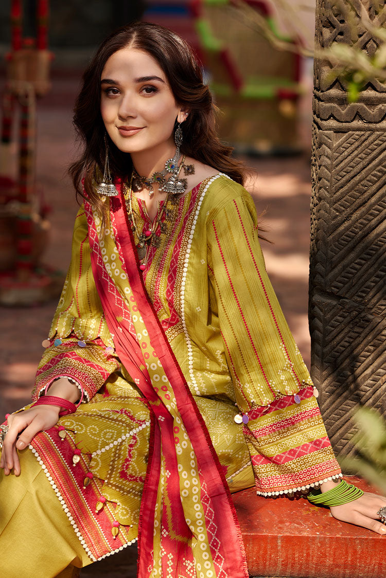 Picture of Ellena - 3-PC Unstitched Chunri Lawn - Available at Raja Sahib