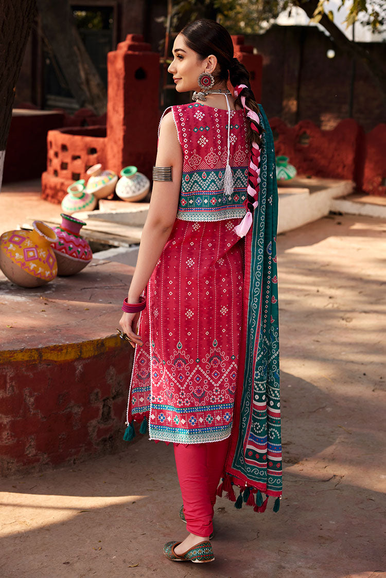 Picture of Ellena - 3-PC Unstitched Chunri Lawn - Available at Raja Sahib