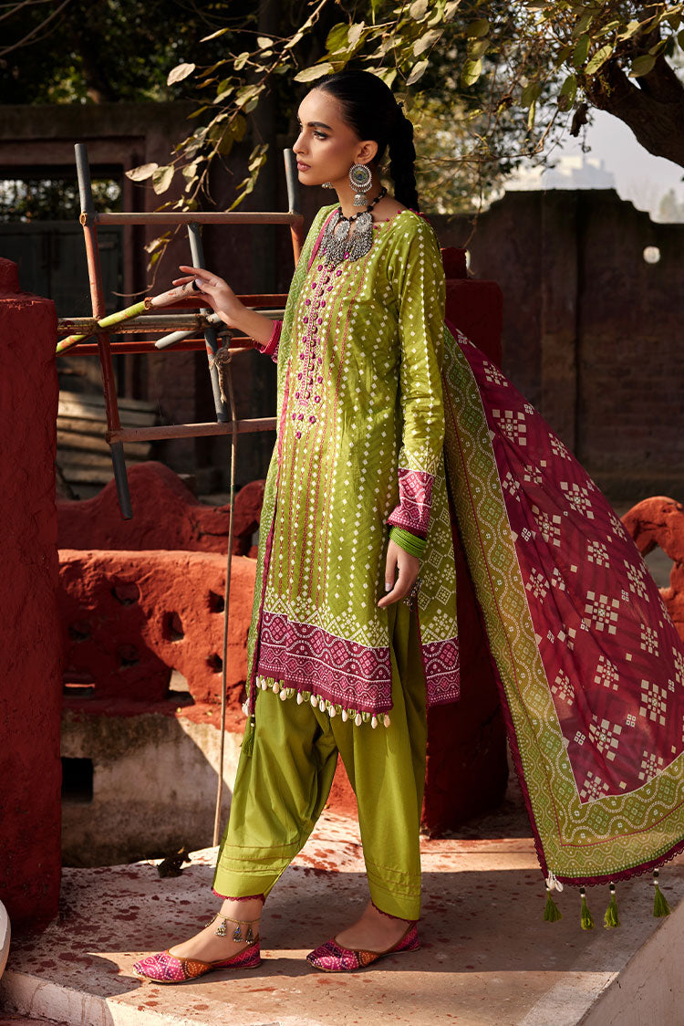 Picture of Ellena - 3-PC Unstitched Chunri Lawn - Available at Raja Sahib