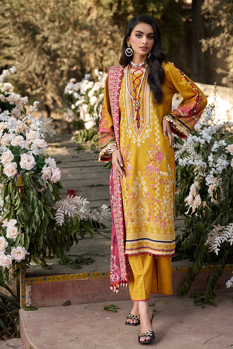 Picture of Ellena - 3-PC Unstitched Lawn Suit - Available at Raja Sahib