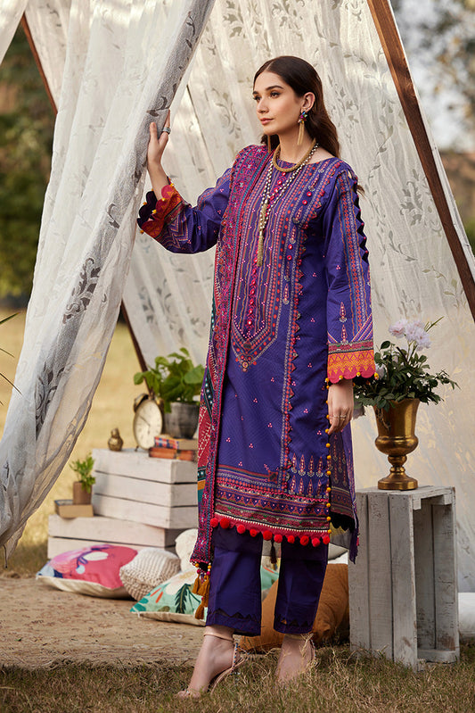 Picture of Ellena - 3-PC Unstitched Lawn Suit - Available at Raja Sahib