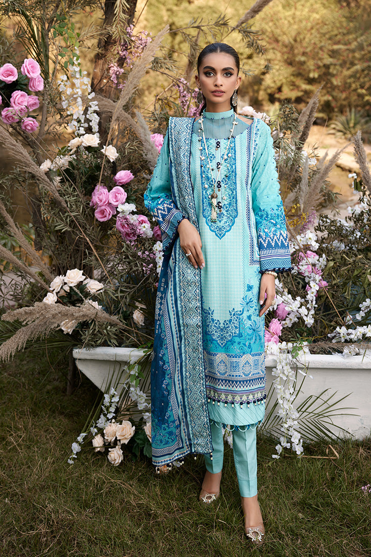 Picture of Ellena - 3-PC Unstitched Lawn Suit - Available at Raja Sahib