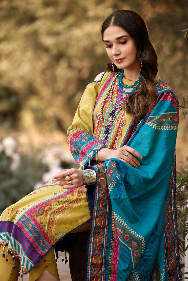 Picture of Ellena - 3-PC Unstitched Lawn Suit - Available at Raja Sahib