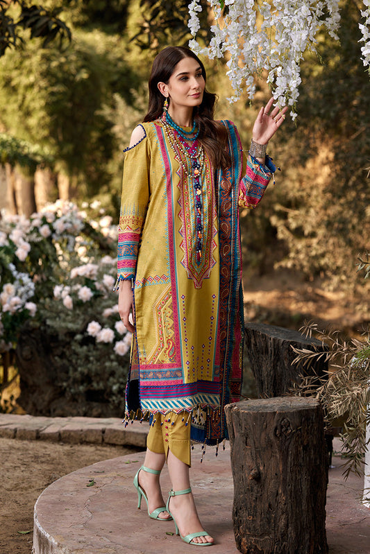 Picture of Ellena - 3-PC Unstitched Lawn Suit - Available at Raja Sahib