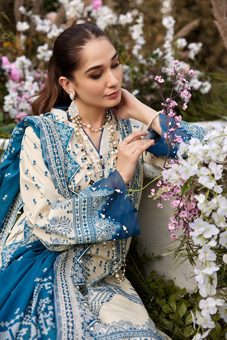 Picture of Ellena - 3-PC Unstitched Lawn Suit - Available at Raja Sahib