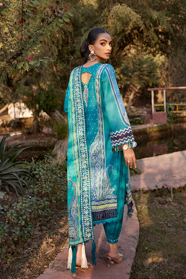 Picture of Ellena - 3-PC Unstitched Lawn Suit - Available at Raja Sahib