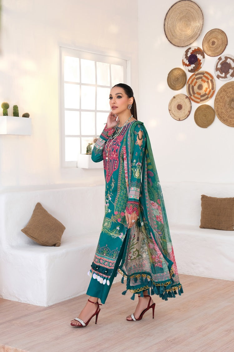 Picture of Ellena - 3-PC Unstitched Printed Lawn - Available at Raja Sahib