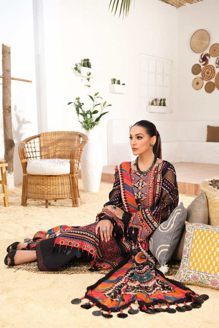 Picture of Ellena - 3-PC Unstitched Printed Lawn - Available at Raja Sahib