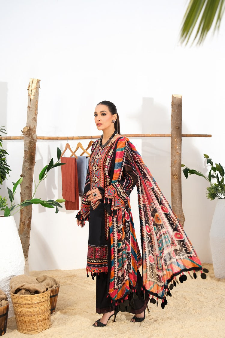 Picture of Ellena - 3-PC Unstitched Printed Lawn - Available at Raja Sahib