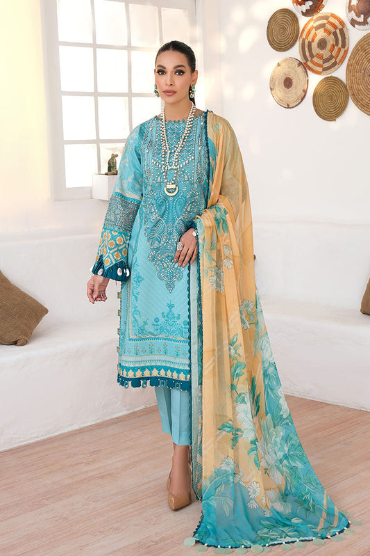 Picture of Ellena - 3-PC Unstitched Printed Lawn - Available at Raja Sahib