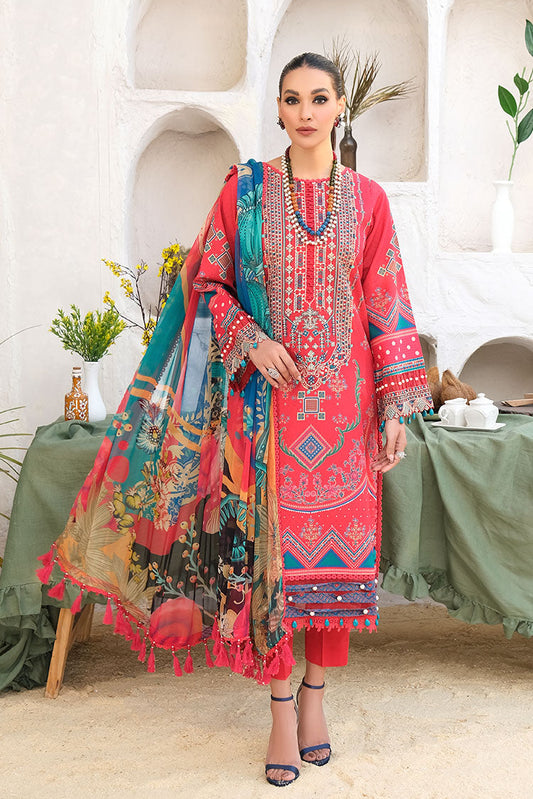 Picture of Ellena - 3-PC Unstitched Printed Lawn - Available at Raja Sahib