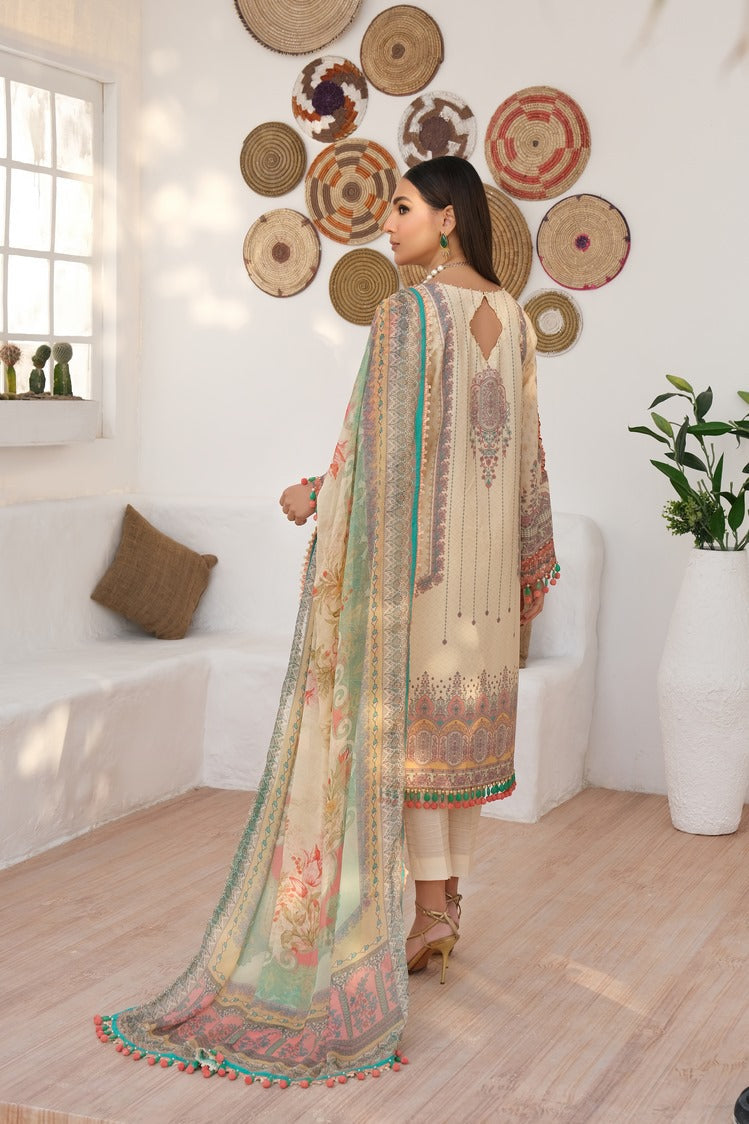 Picture of Ellena - 3-PC Unstitched Printed Lawn - Available at Raja Sahib