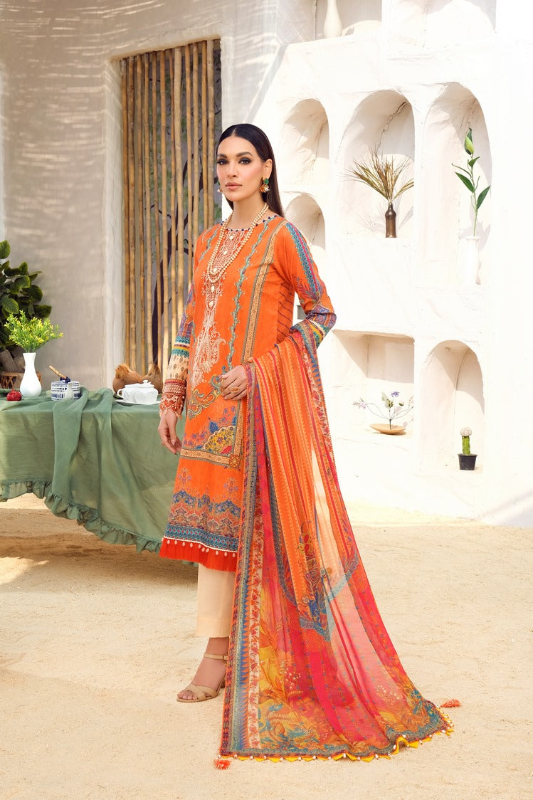 Picture of Ellena - 3-PC Unstitched Printed Lawn - Available at Raja Sahib