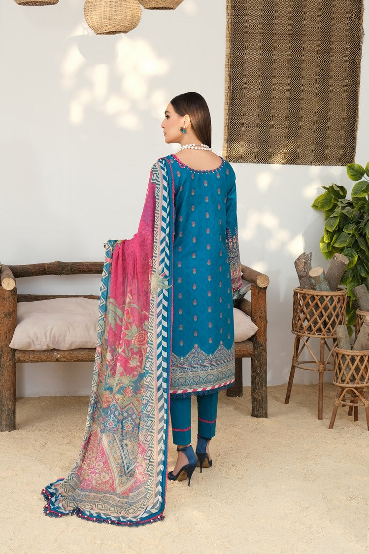 Picture of Ellena - 3-PC Unstitched Printed Lawn - Available at Raja Sahib