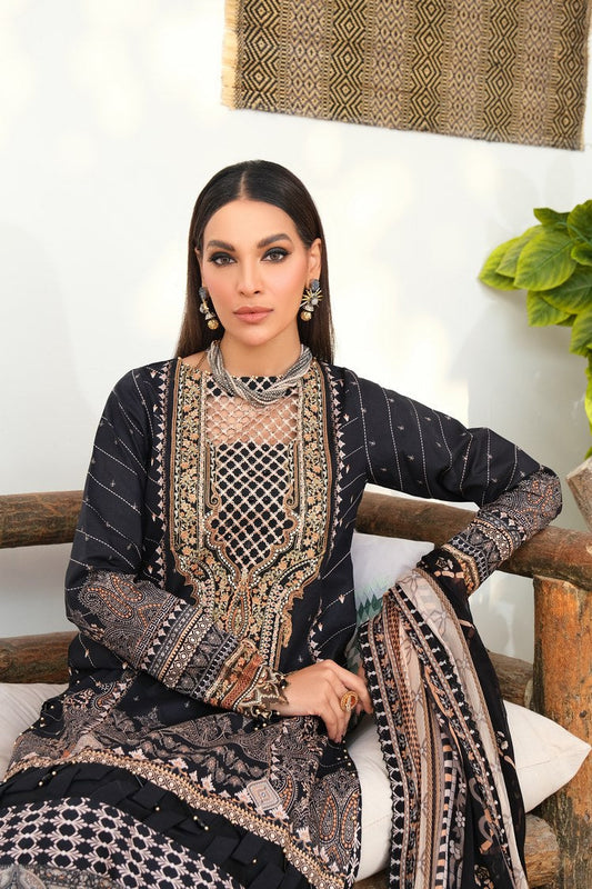 Picture of Ellena - 3-PC Unstitched Printed Lawn - Available at Raja Sahib