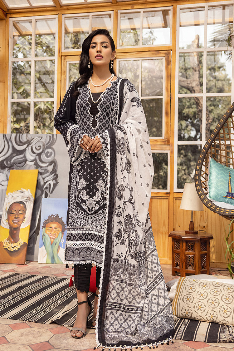 Picture of Ellena - 3-PC Unstitched Lawn Suit - Available at Raja Sahib