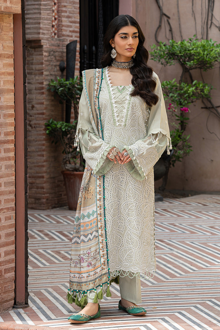 Picture of Ellena - 3-PC Unstitched Embroidered Lawn Suit - Available at Raja Sahib