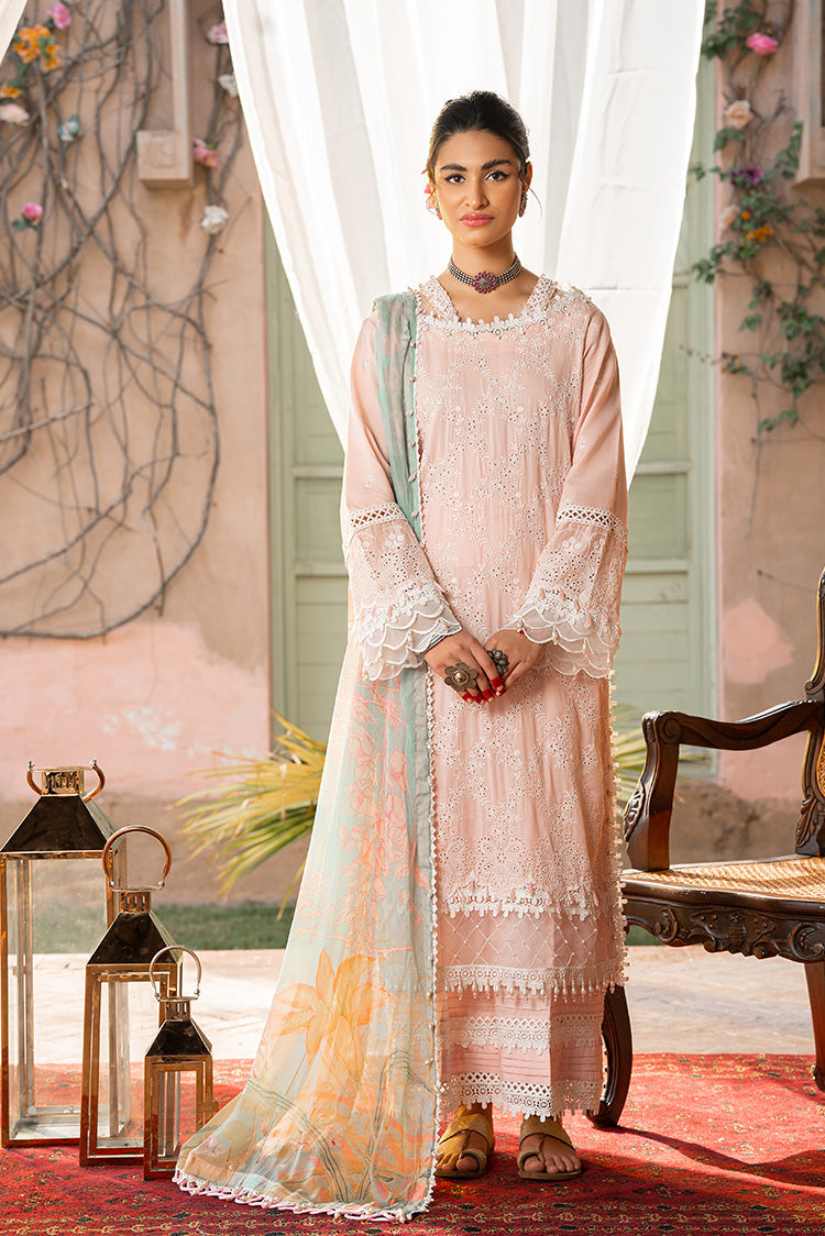 Picture of Ellena - 3-PC Unstitched Embroidered Lawn Suit - Available at Raja Sahib