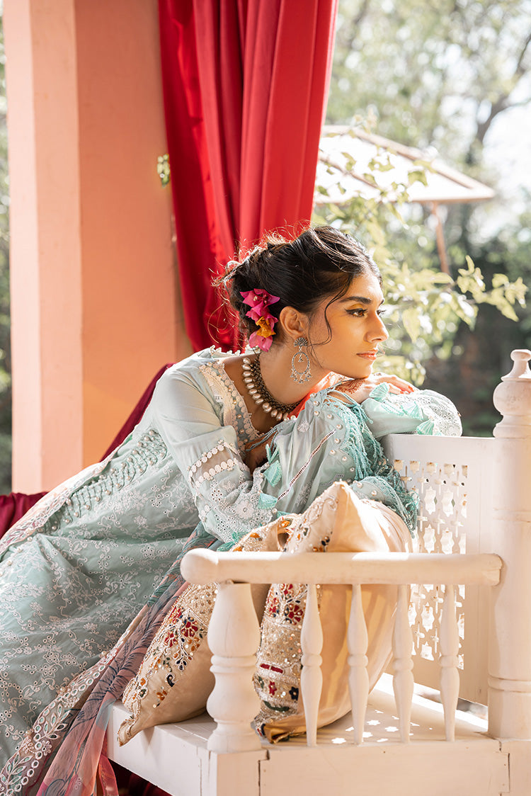 Picture of Ellena - 3-PC Unstitched Embroidered Lawn Suit - Available at Raja Sahib