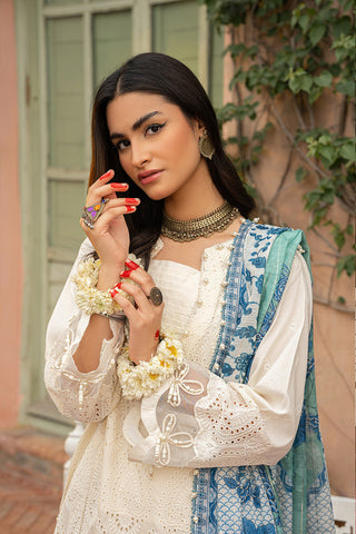 3-PC Unstitched Embroidered Lawn Suit